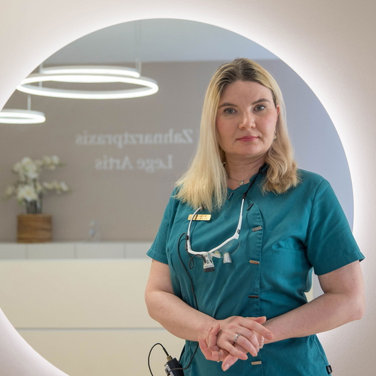 Portrait von Oxana Wacht, ZMP /Prophylaxe